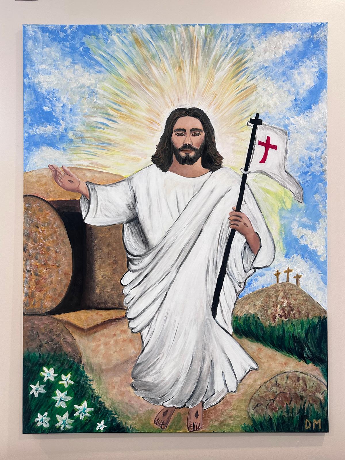 jesus painting by Drilon Malvataj